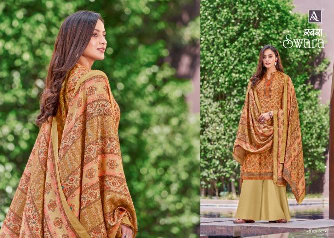 Alok Swara Digital Printer Winter Casual Wear Wool Pashmina Designer Collection